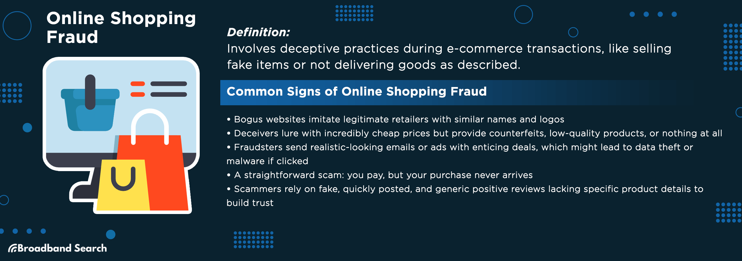 Definition and signs of online shopping fraud