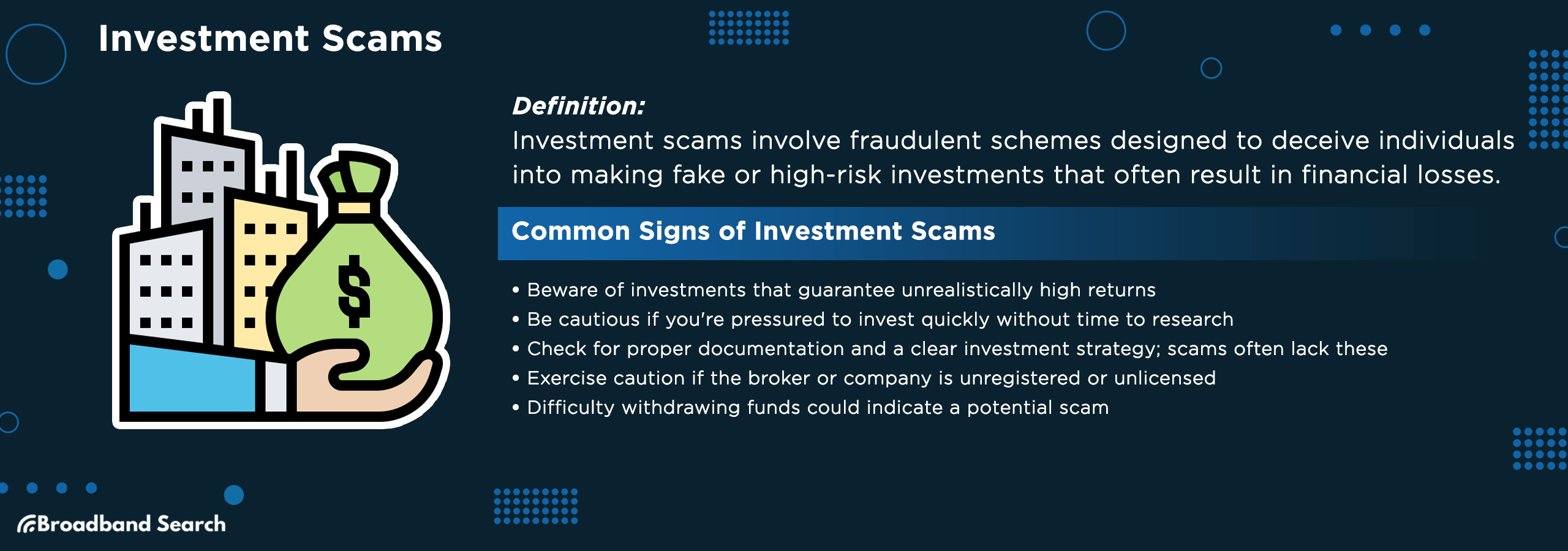 Definition and signs of investment scams