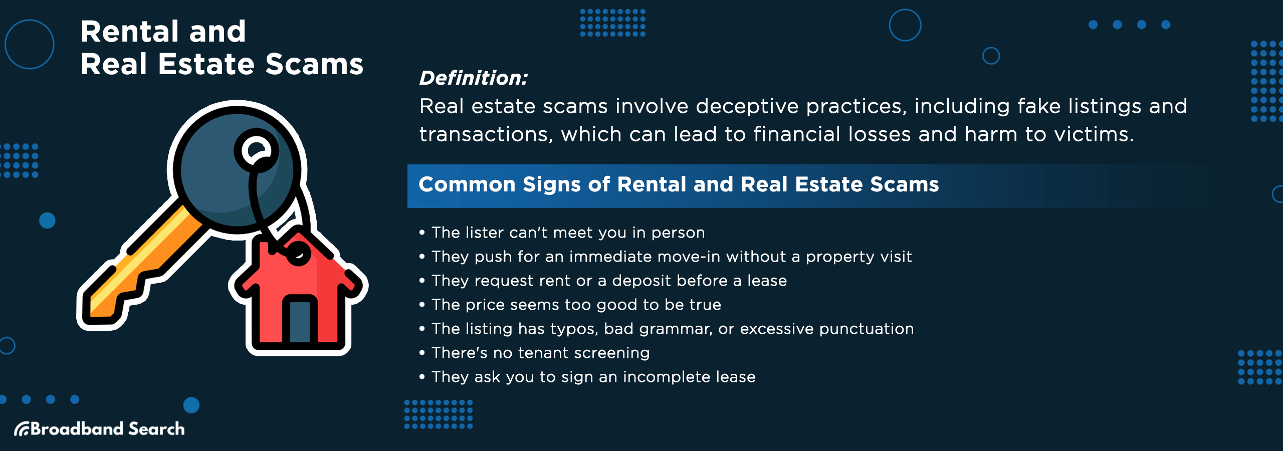 Definition and signs of rental and real estate scams