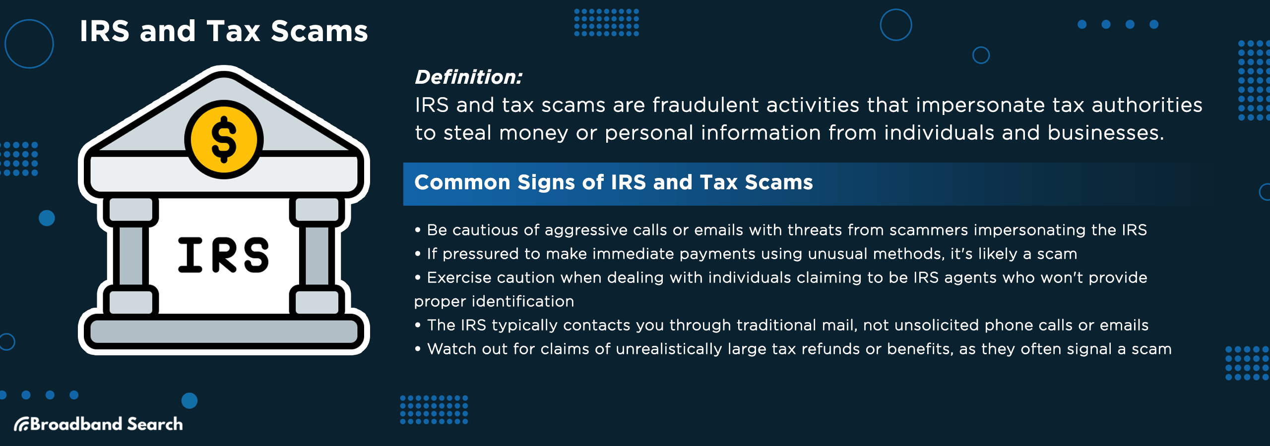 Definition and signs of IRS and tax scams