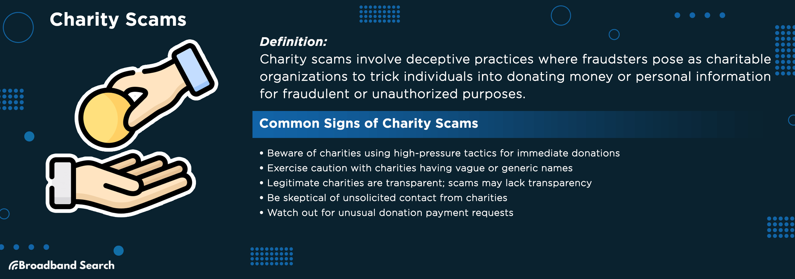 Definition and signs of Charity scams