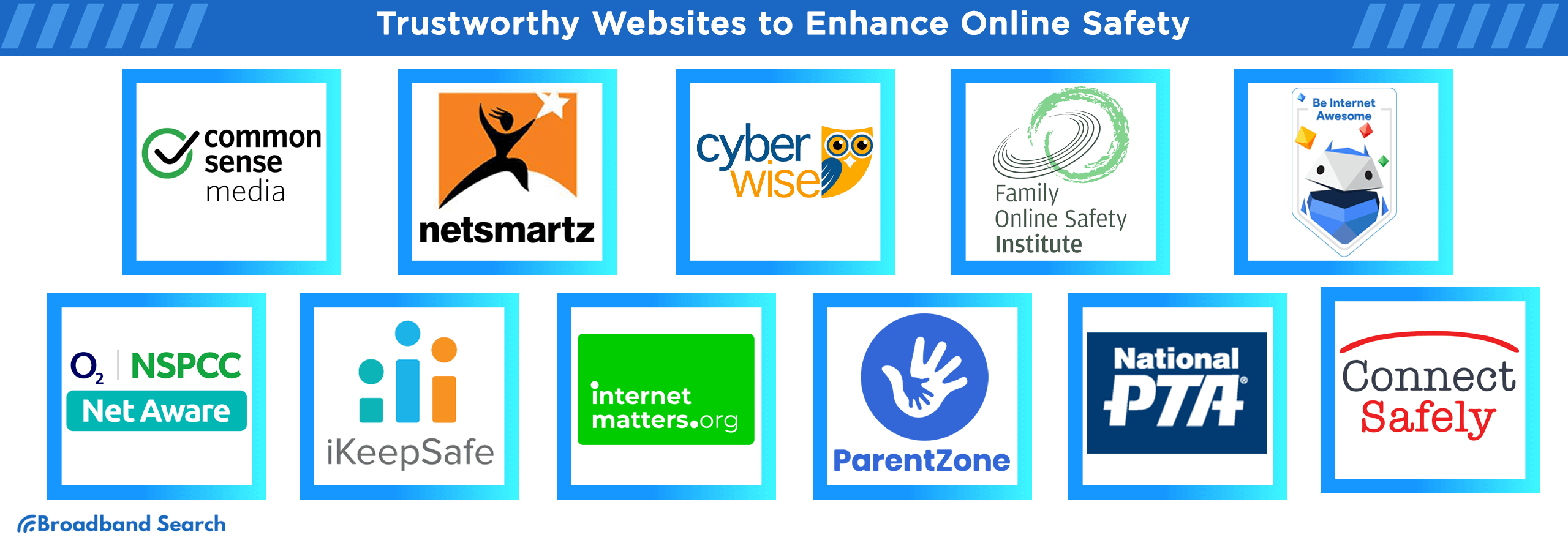 List of trustworthy websites to enhance online safety
