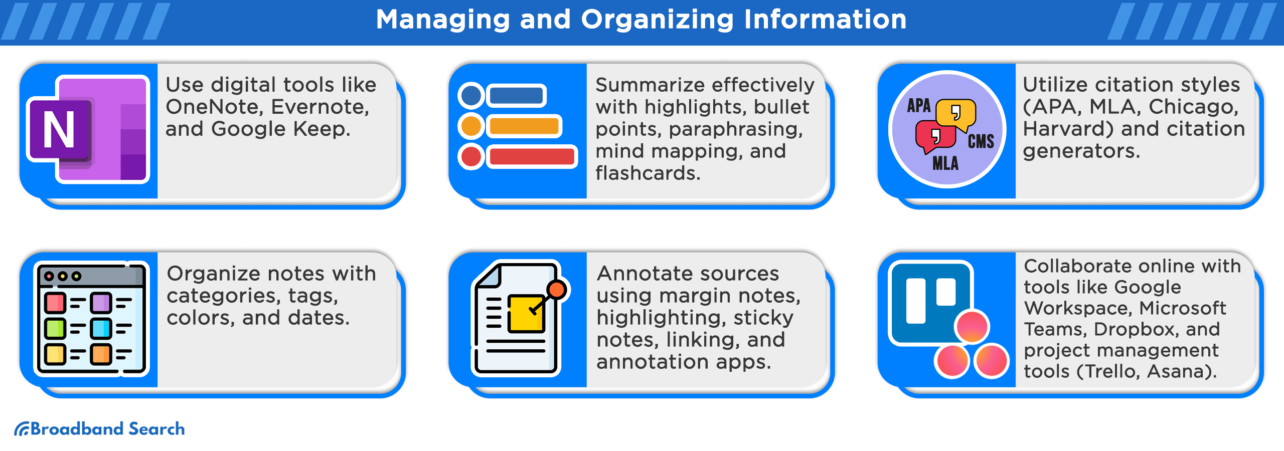 How to manage and organize information