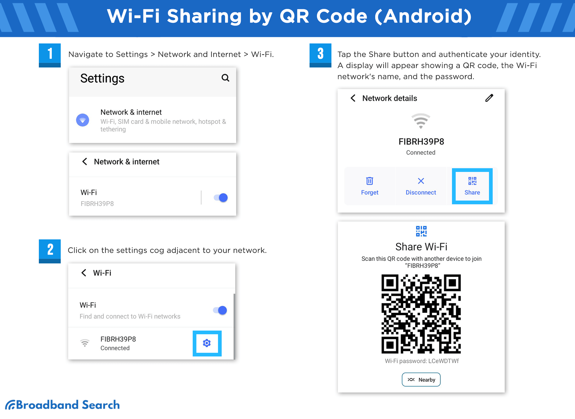 Wifi sharing by QR code on android
