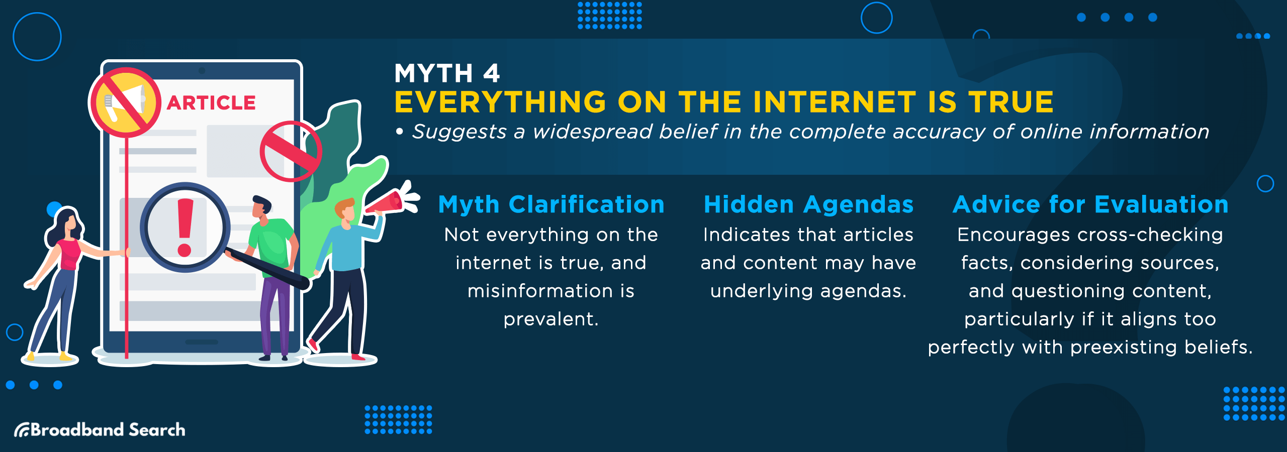 fourth internet myth, everything on the internet is true