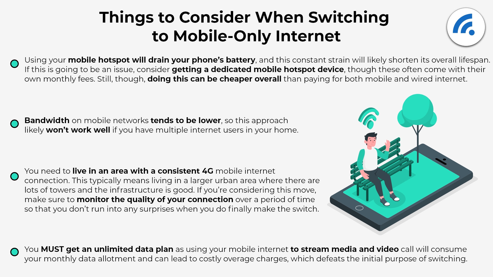 Using Mobile Only Internet